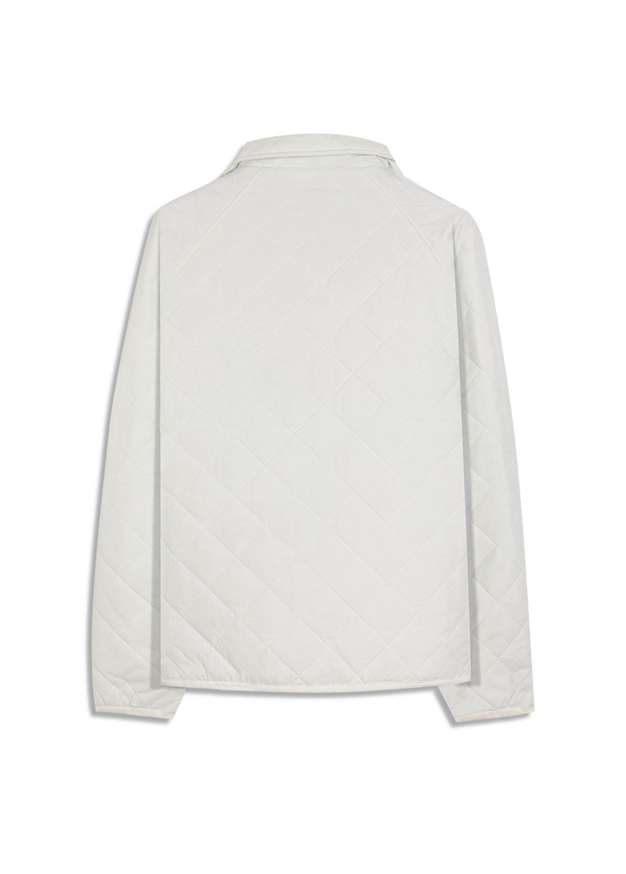 Jaqueta Ellus Nylon Quilted Raglan Off White
