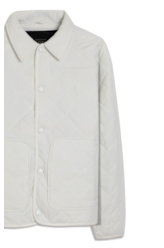 Jaqueta Ellus Nylon Quilted Raglan Off White