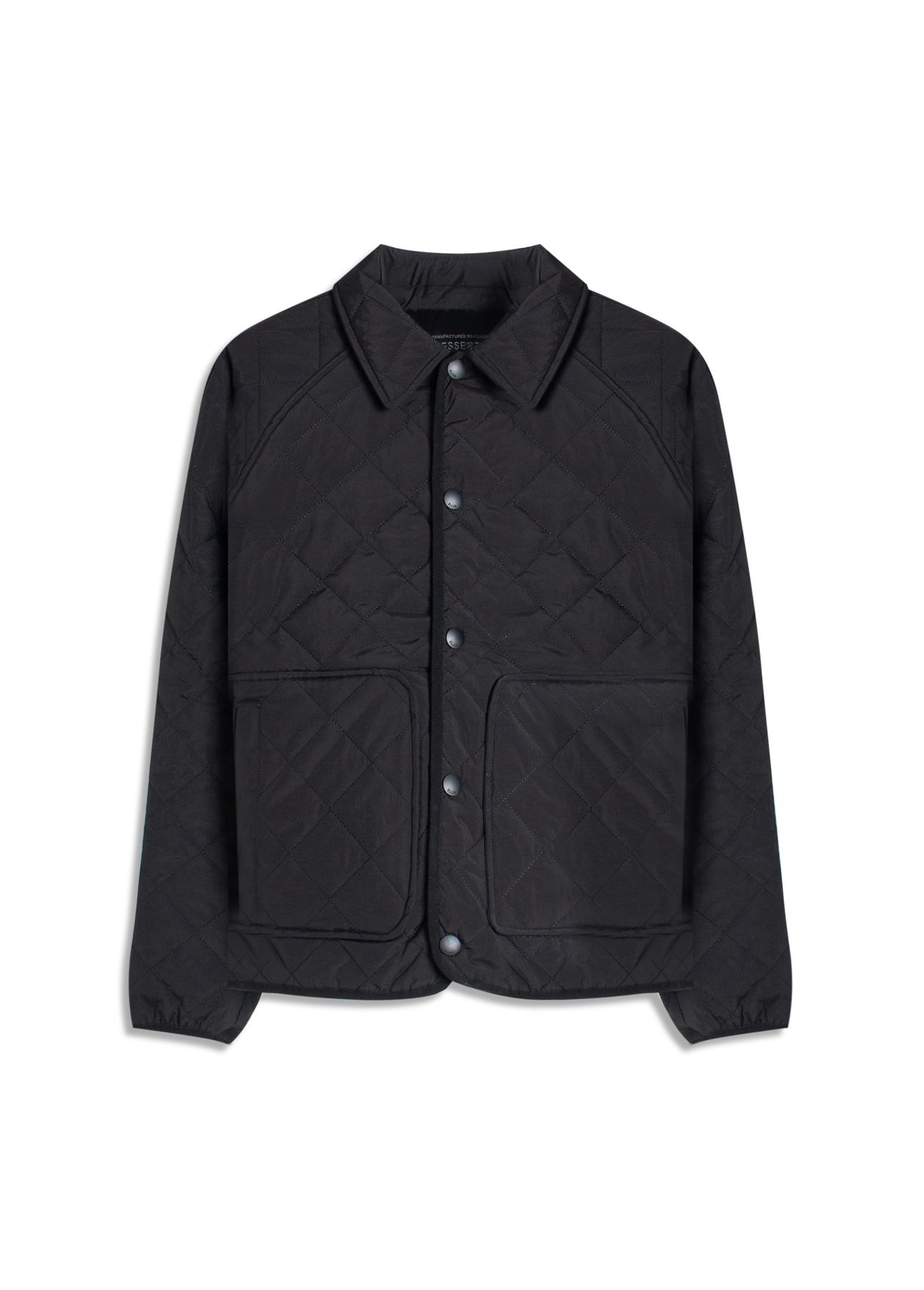 Jaqueta Ellus Nylon Quilted Raglan Preto