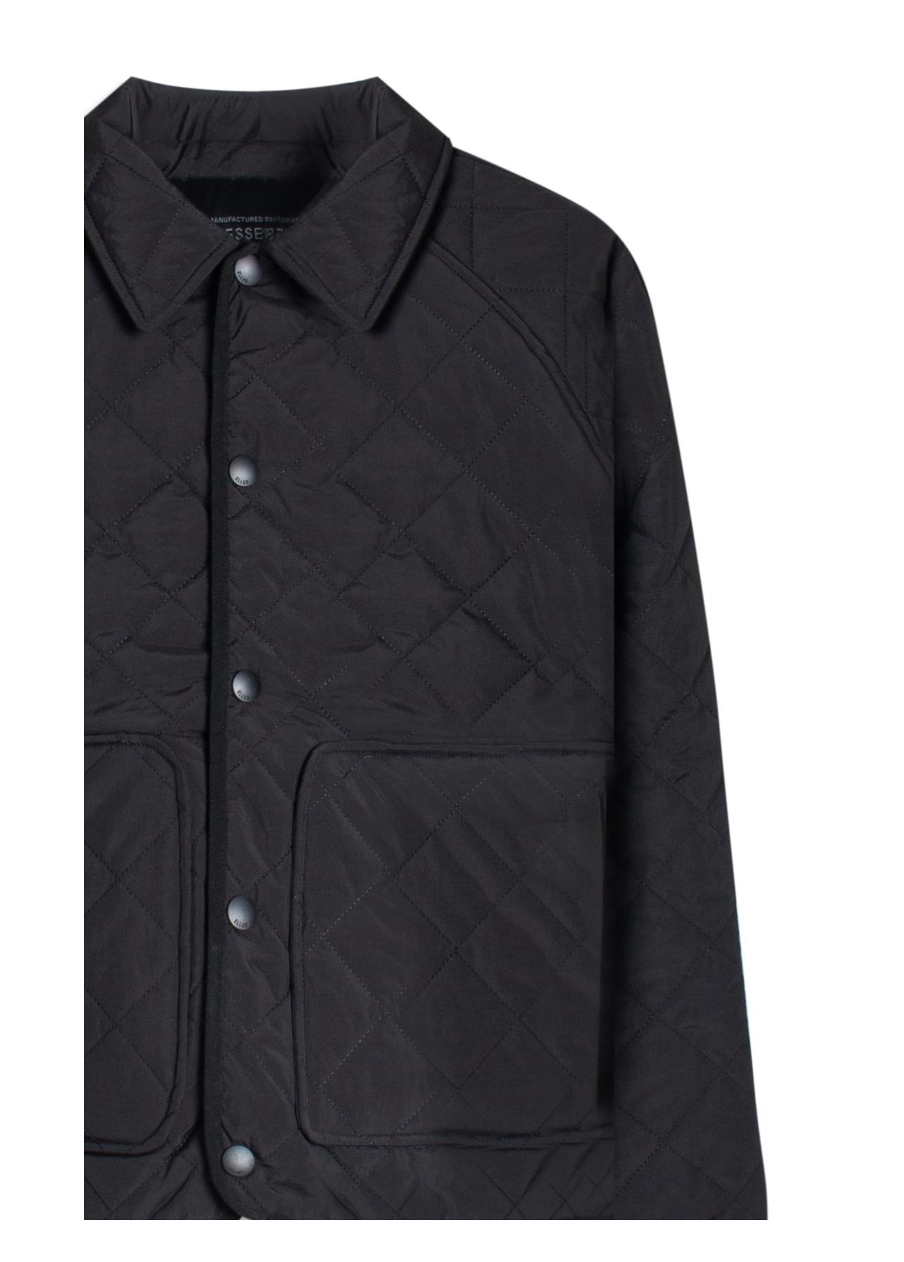 Jaqueta Ellus Nylon Quilted Raglan Preto
