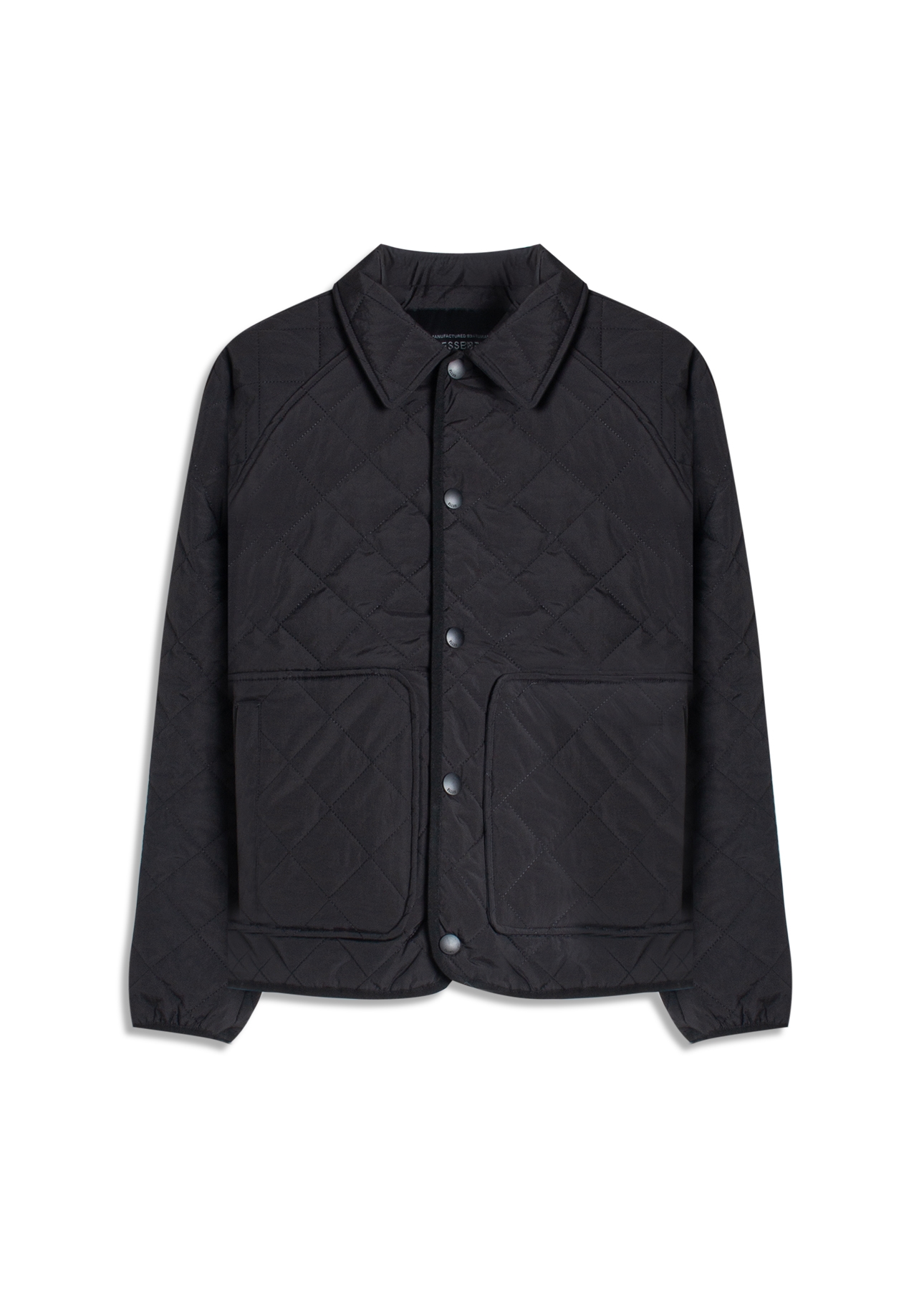 Jaqueta Ellus Nylon Quilted Raglan Preto