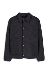 Jaqueta Ellus Nylon Quilted Raglan Preto