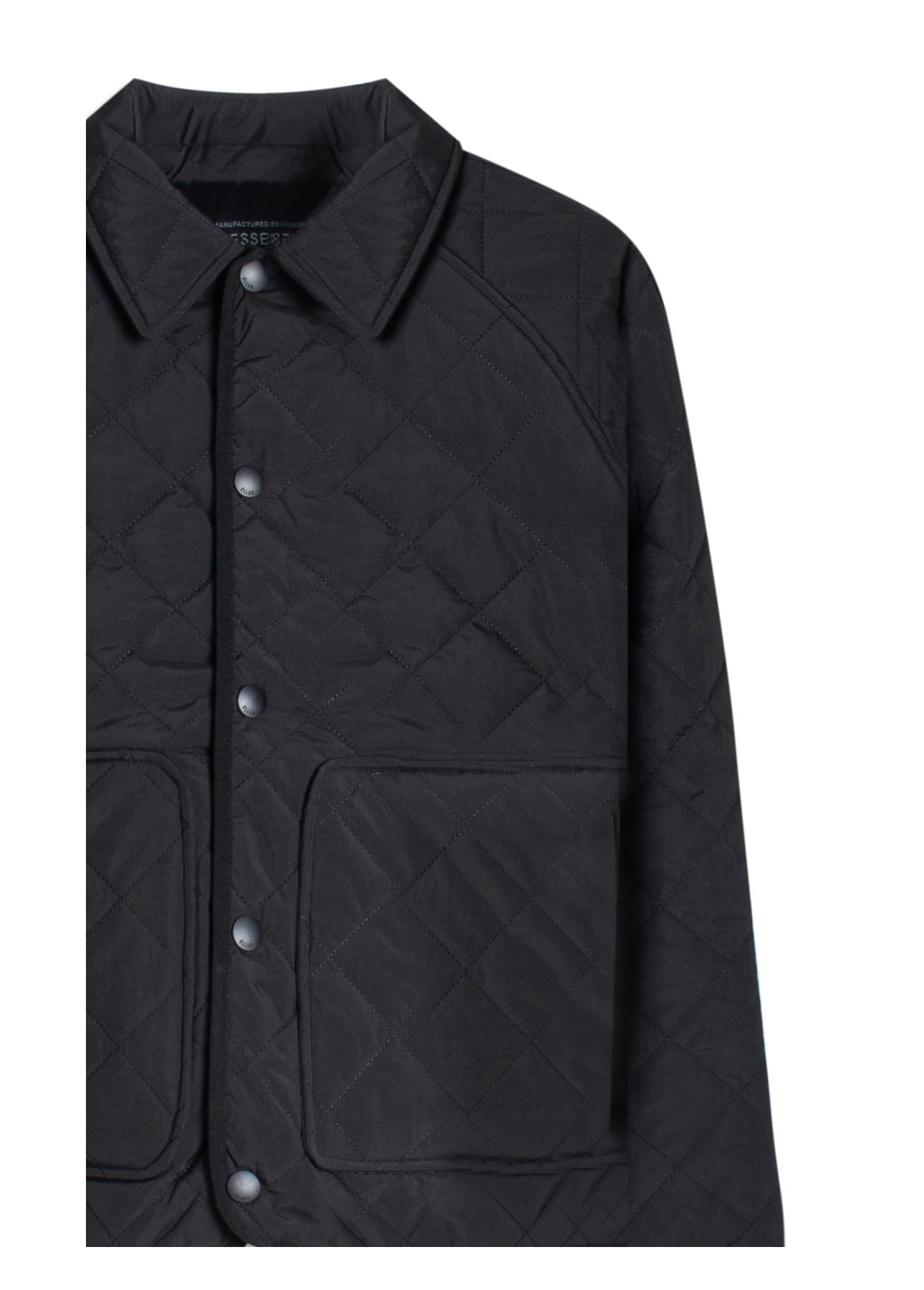 Jaqueta Ellus Nylon Quilted Raglan Preto