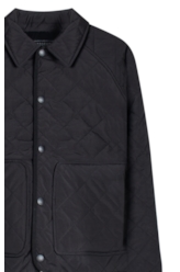 Jaqueta Ellus Nylon Quilted Raglan Preto
