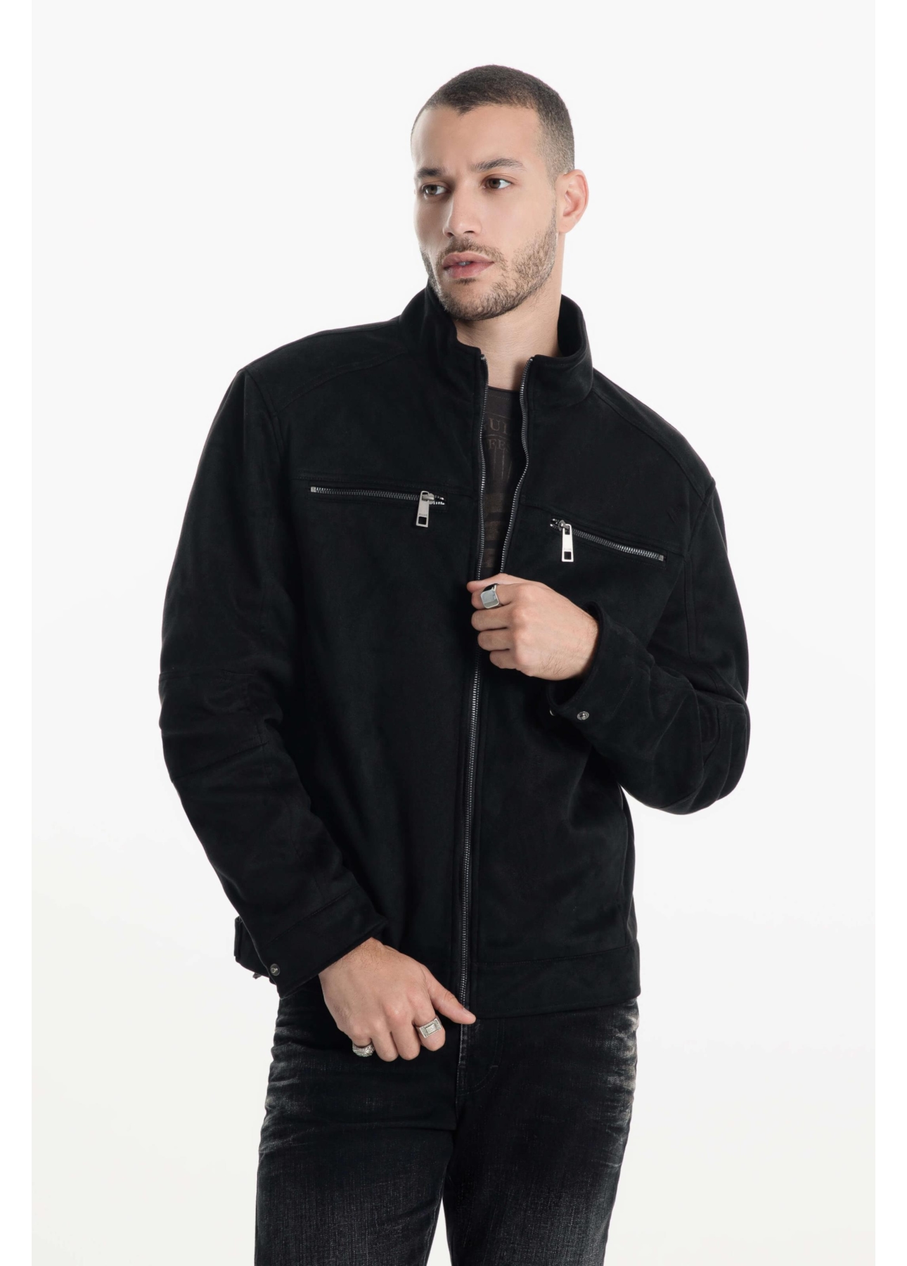 Ellus Jaquetas Masculinas Preta Jaquetas Jeans Jaqueta De Couro