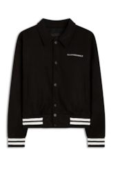 Jaqueta Golf Wool Like Contrast Preto