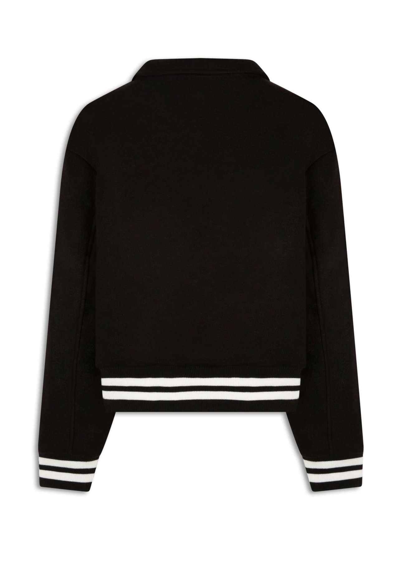 Jaqueta Golf Wool Like Contrast Preto