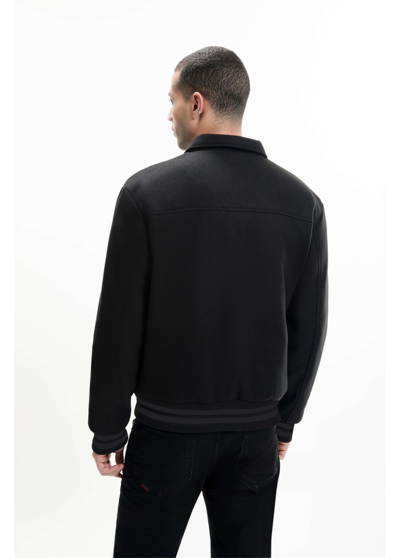Jaqueta Golf Wool Like Originals Preto