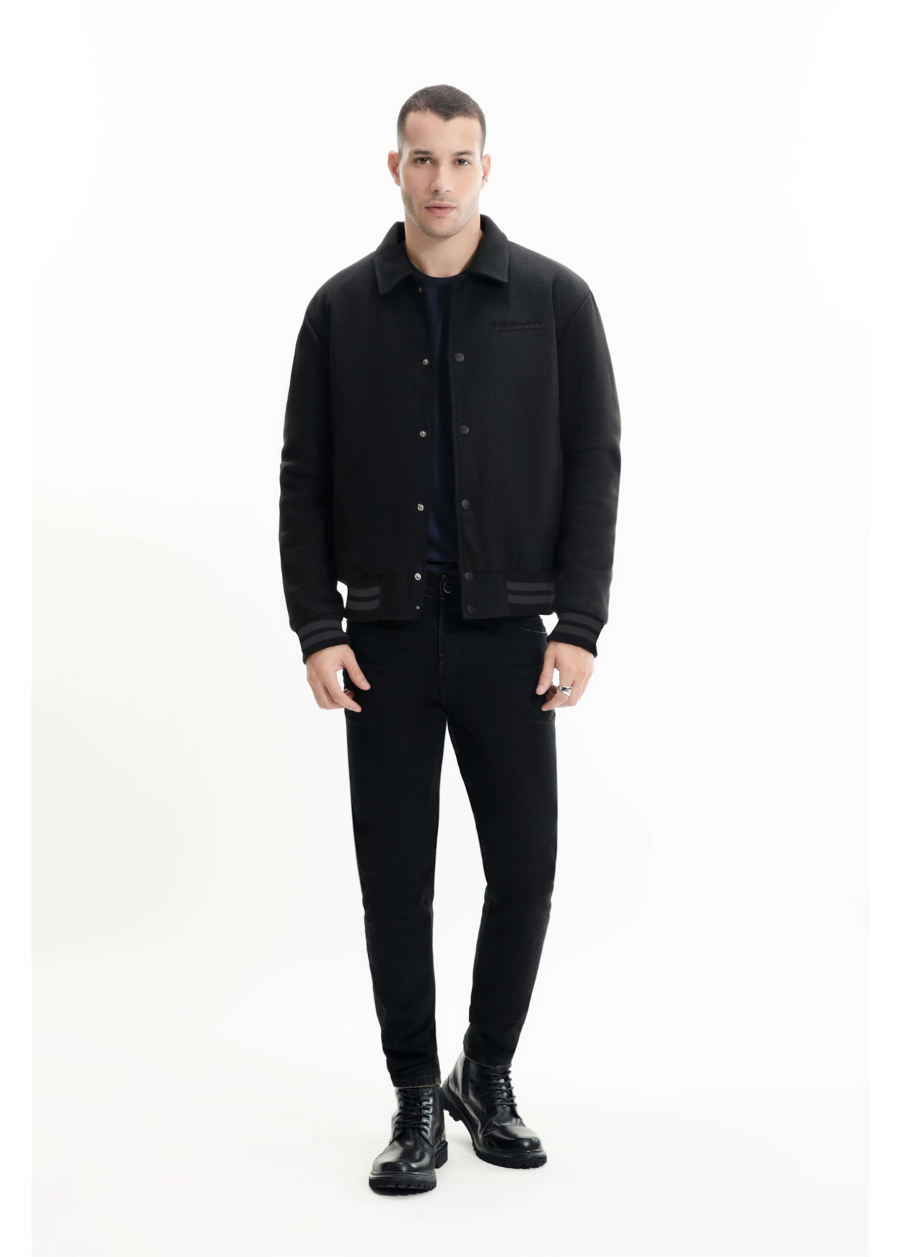 Jaqueta Golf Wool Like Originals Preto