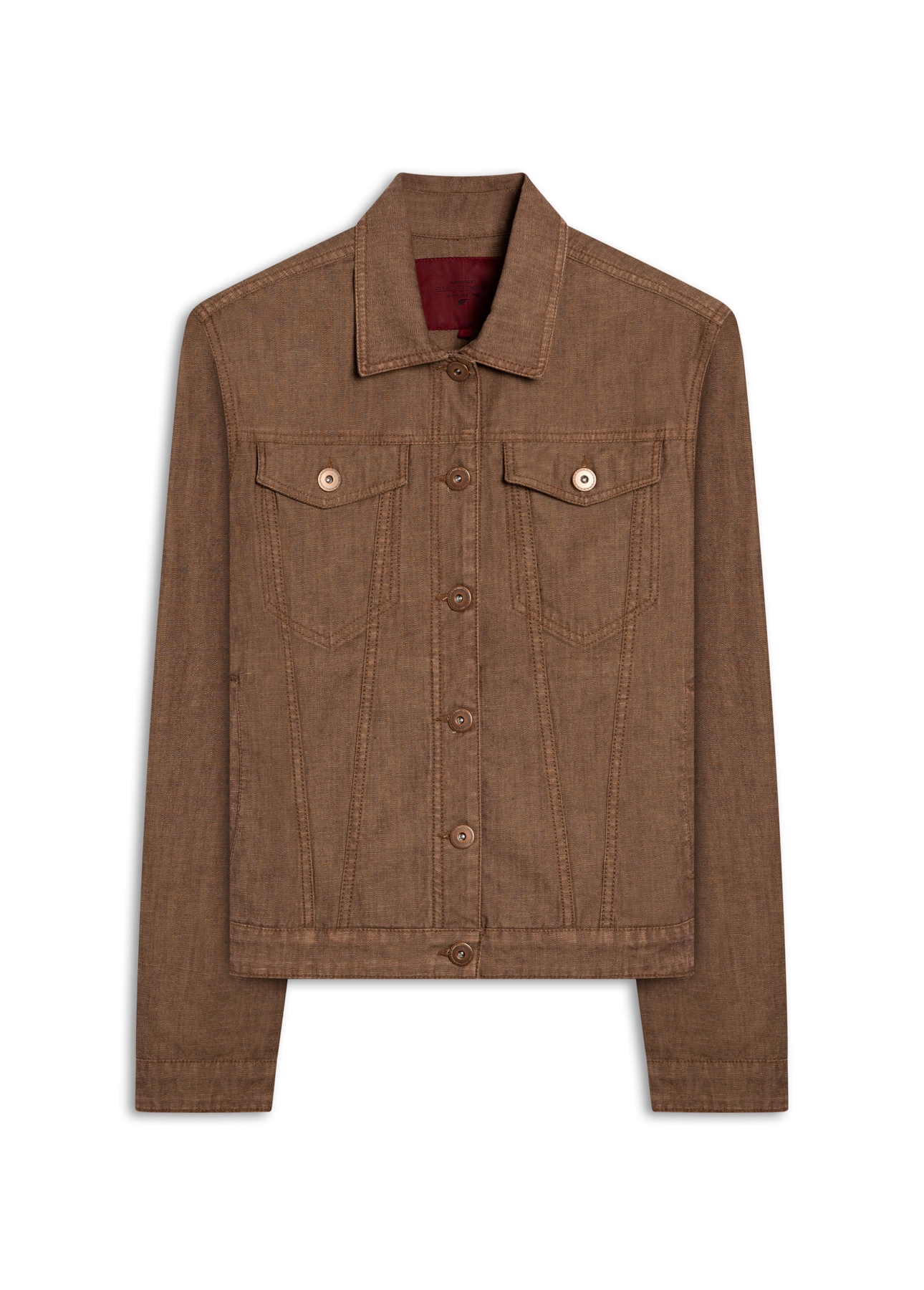 Jaqueta Jeans Brown Stretch Lav.Resinado S/3d
