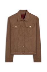 Jaqueta Jeans Brown Stretch Lav.Resinado S/3d
