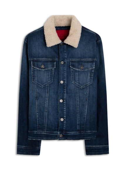 Jaqueta Jeans High Comfort Blue Lav. Escuro