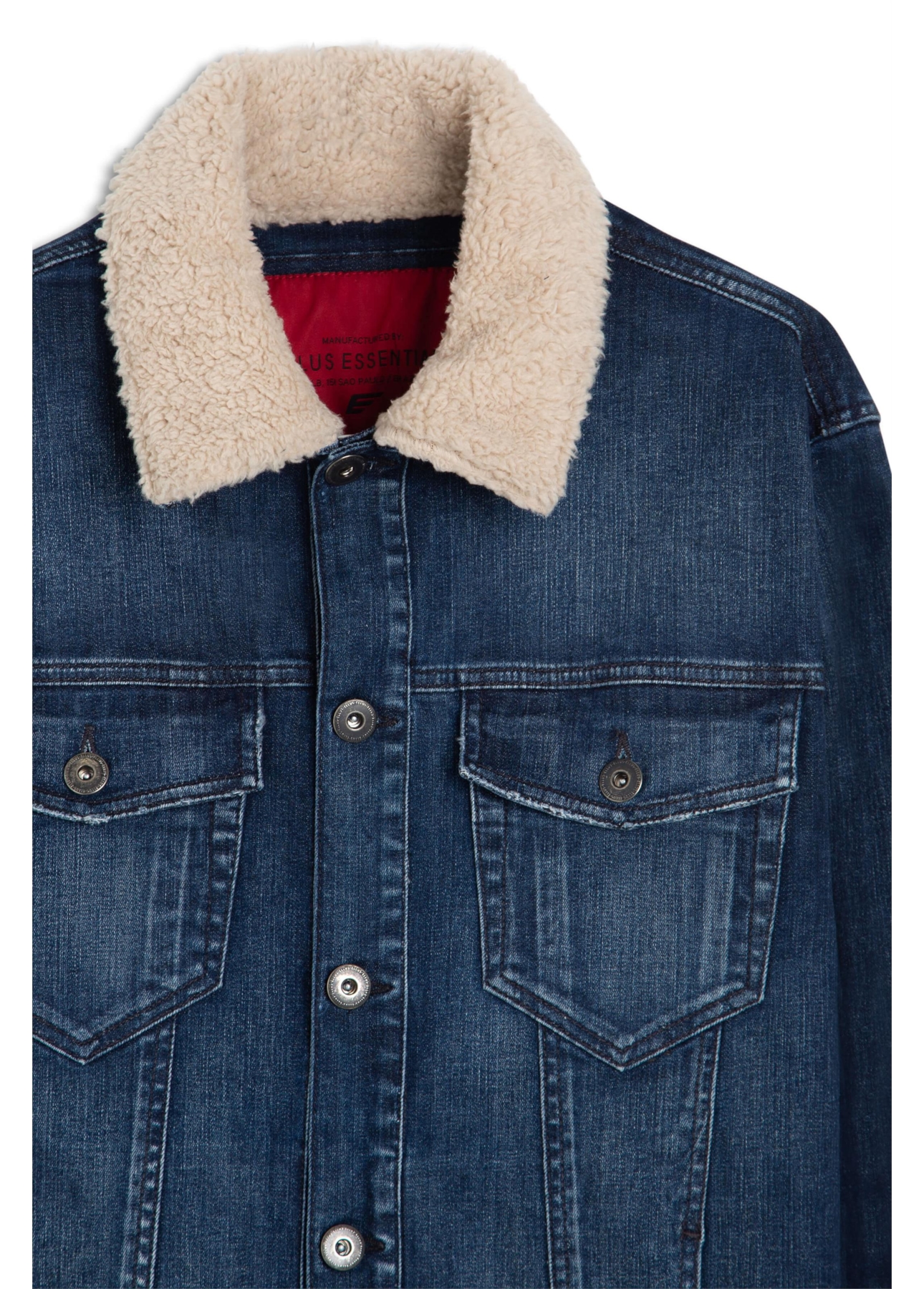 Jaqueta Jeans High Comfort Blue Lav. Escuro