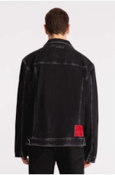 Jaqueta Jeans Intense Black 1597 Lav.Black C/ Tie Dye