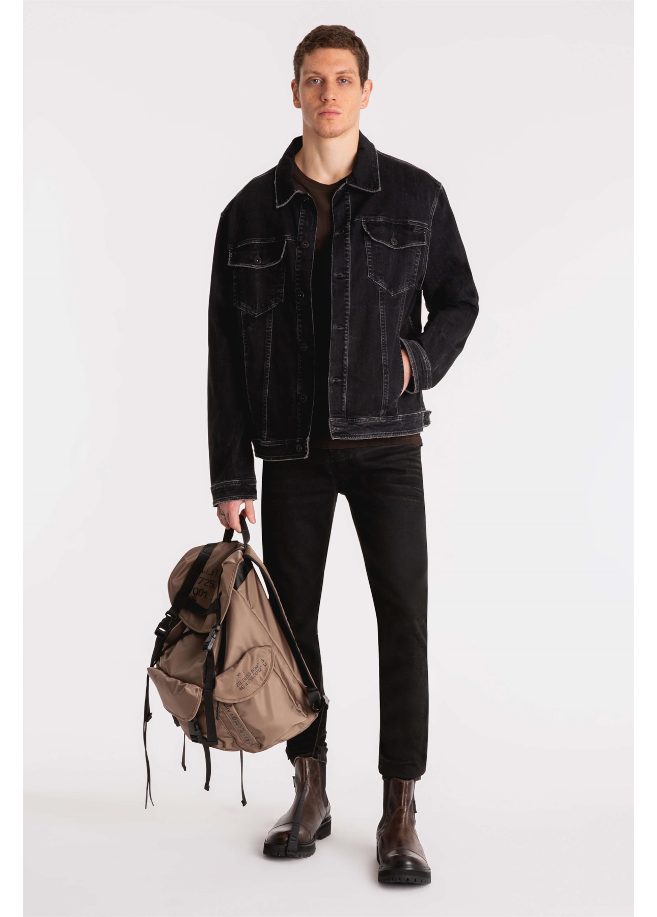 Jaqueta Jeans Intense Black 1597 Lav.Black C/ Tie Dye