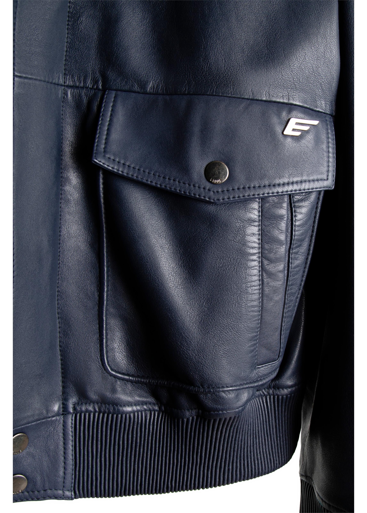 Jaqueta Leather Aviator Jack Purple Blue