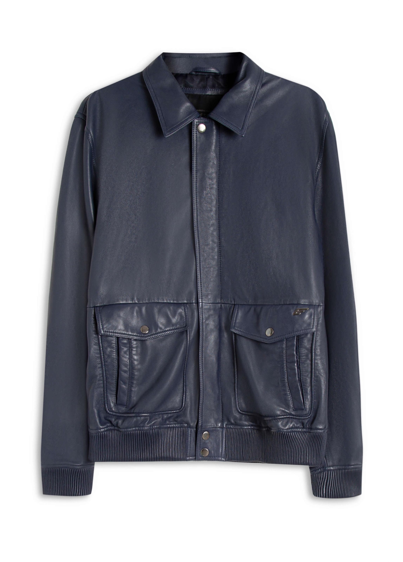 Jaqueta Leather Aviator Jack Purple Blue