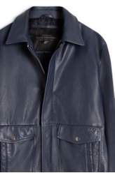 Jaqueta Leather Aviator Jack Purple Blue