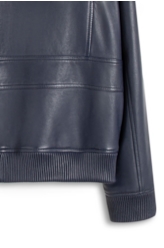 Jaqueta Leather Aviator Jack Purple Blue