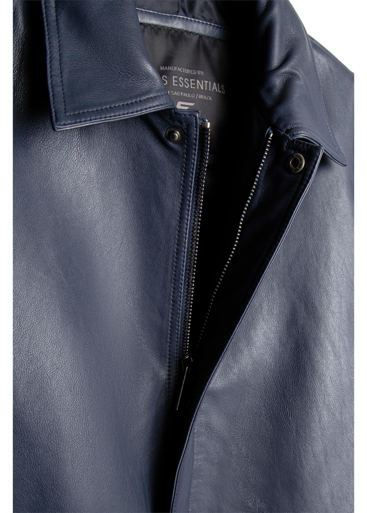 Jaqueta Leather Aviator Jack Purple Blue
