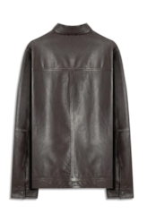 Jaqueta Leather Golf Dark Brown