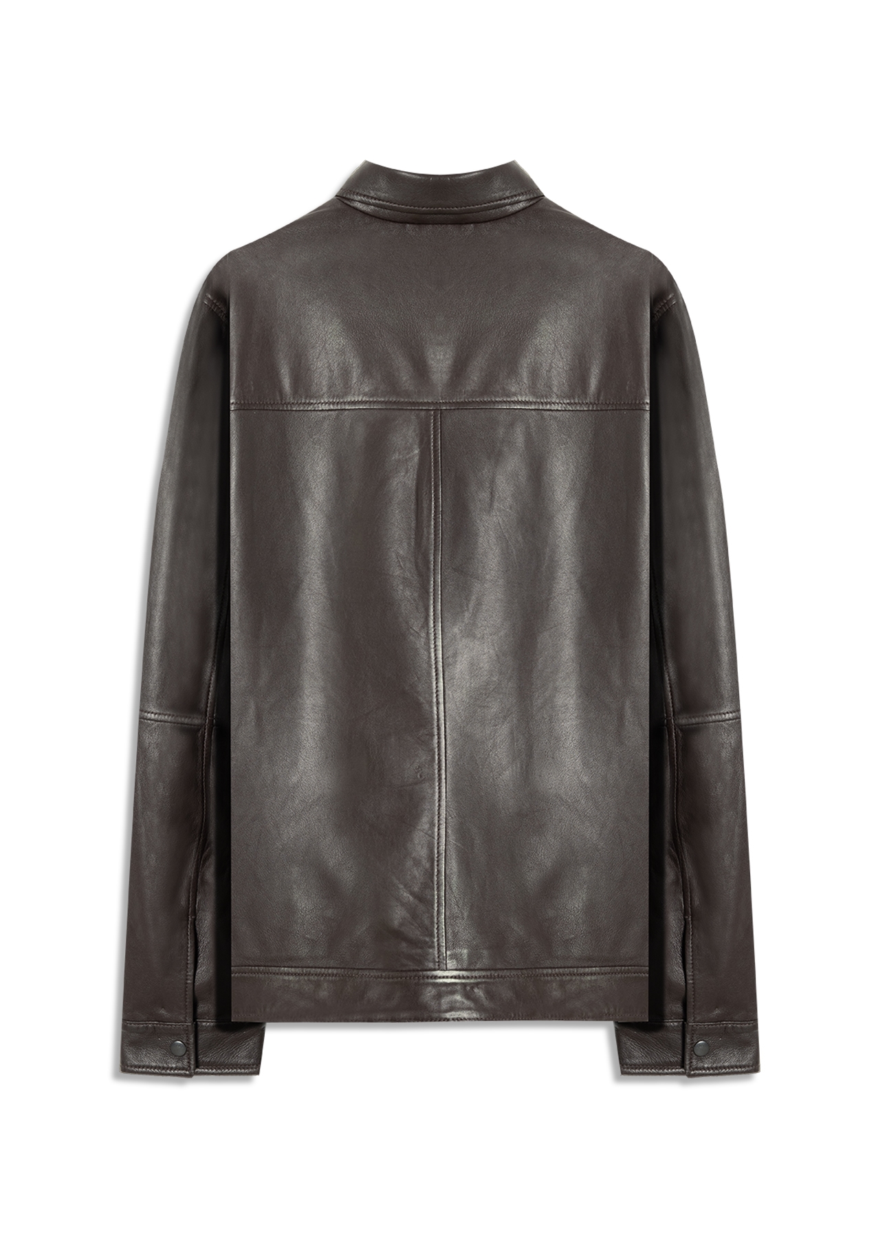 Jaqueta Leather Golf Dark Brown