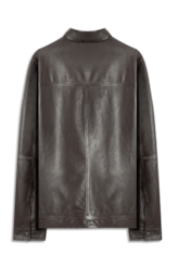 Jaqueta Leather Golf Dark Brown