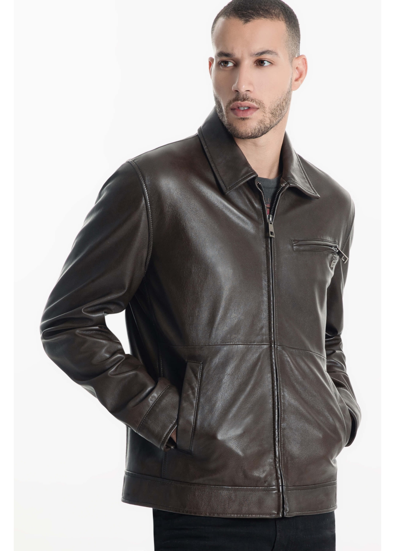 Jaqueta Leather Golf Ellus Cafe