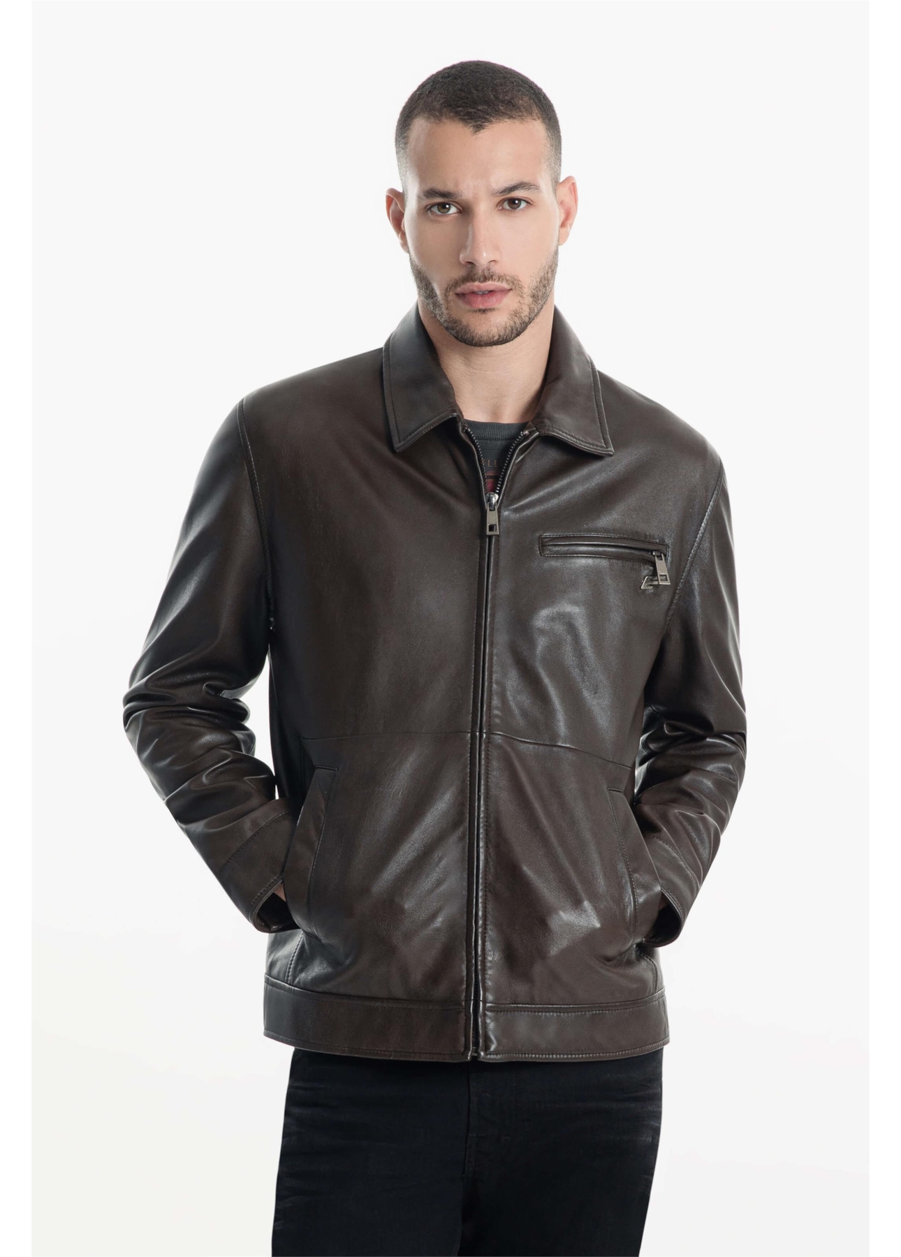 Jaqueta Leather Golf Ellus Cafe