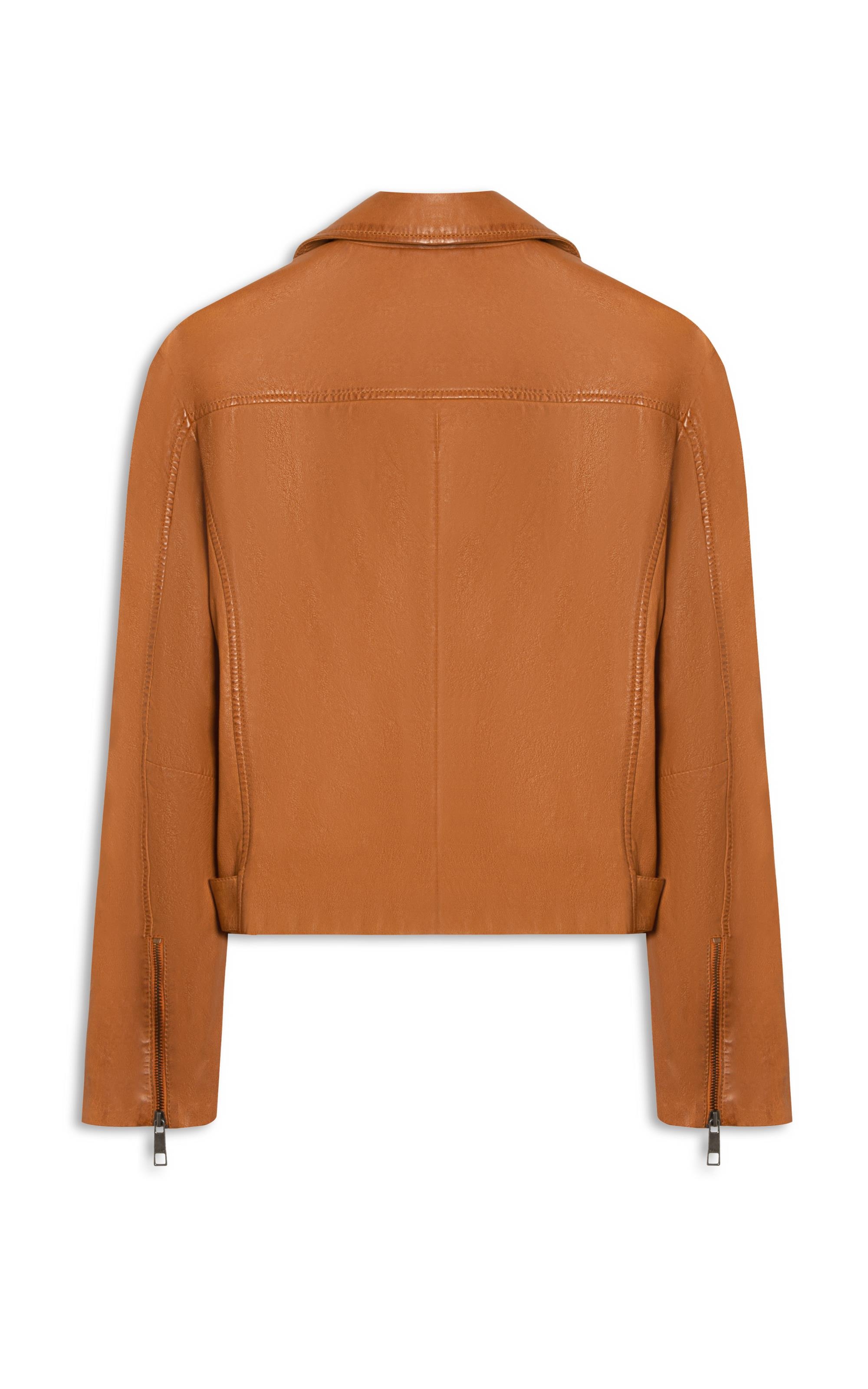 Jaqueta Leather Perfecto Camel