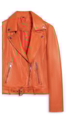 Jaqueta  Leather Perfecto Laranja