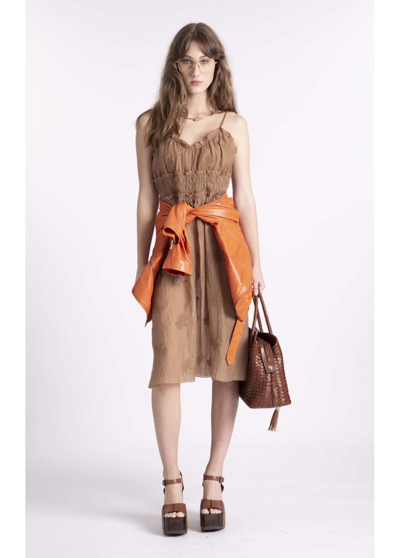 Jaqueta  Leather Perfecto Laranja