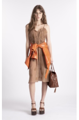 Jaqueta  Leather Perfecto Laranja