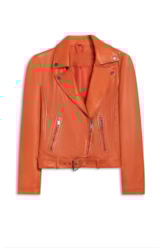 Jaqueta  Leather Perfecto Laranja