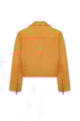 Jaqueta  Leather Perfecto Mostarda