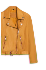 Jaqueta  Leather Perfecto Mostarda