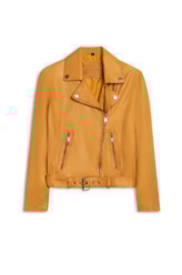 Jaqueta  Leather Perfecto Mostarda