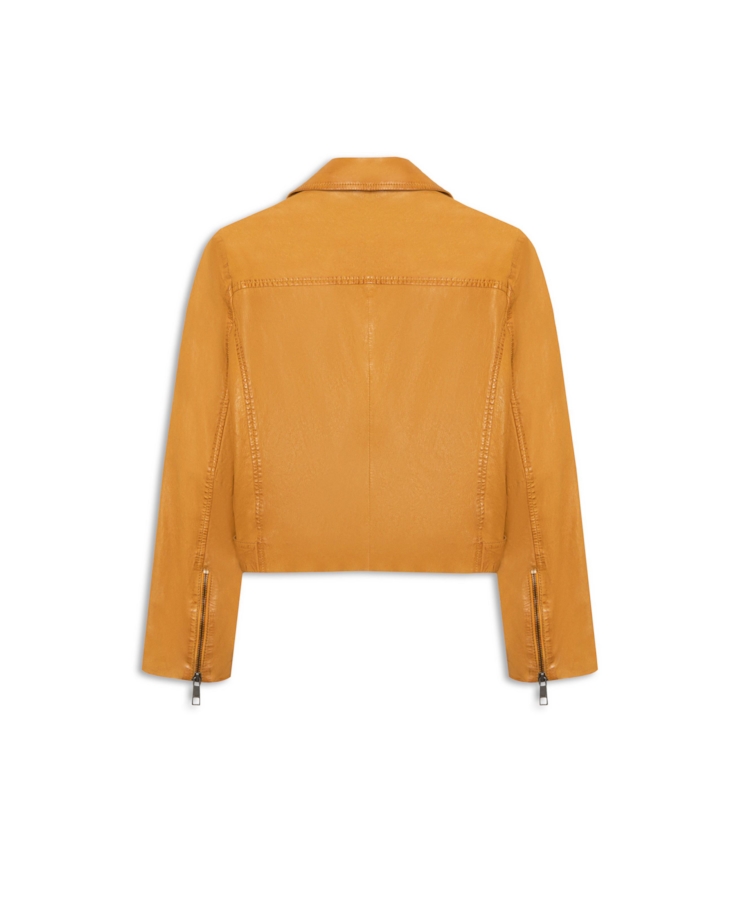 Jaqueta  Leather Perfecto Mostarda