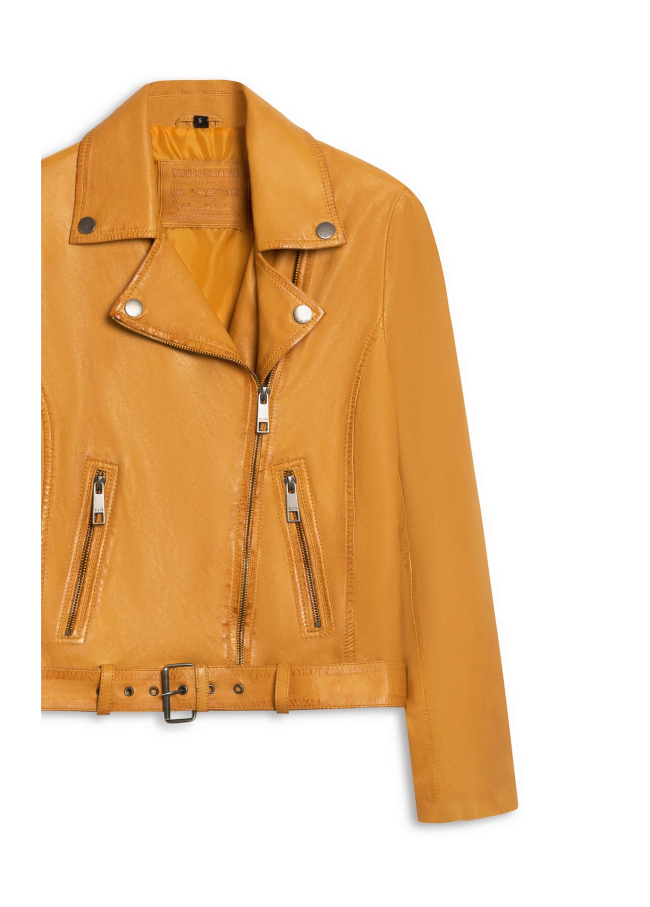 Jaqueta  Leather Perfecto Mostarda