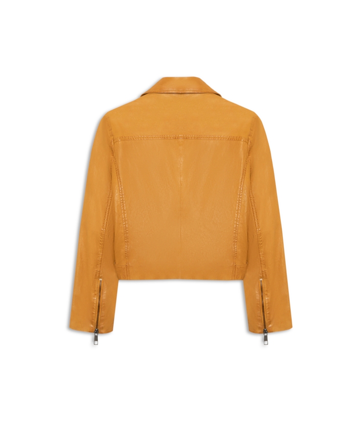 Jaqueta  Leather Perfecto Mostarda