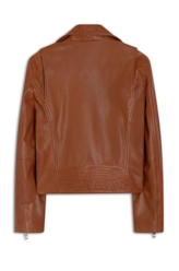 Jaqueta Leather Perfecto Signature Caramelo