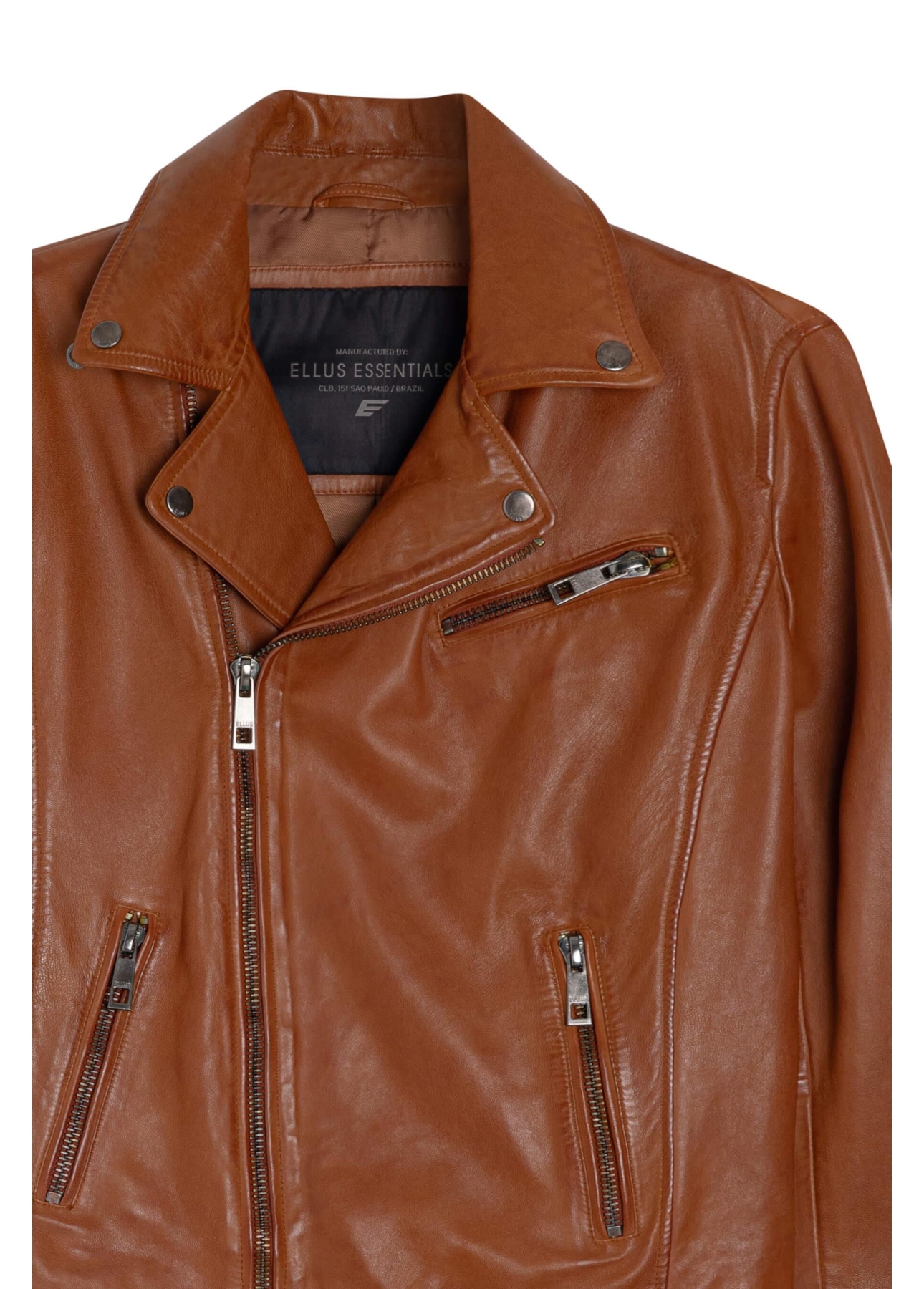 Jaqueta Leather Perfecto Signature Caramelo