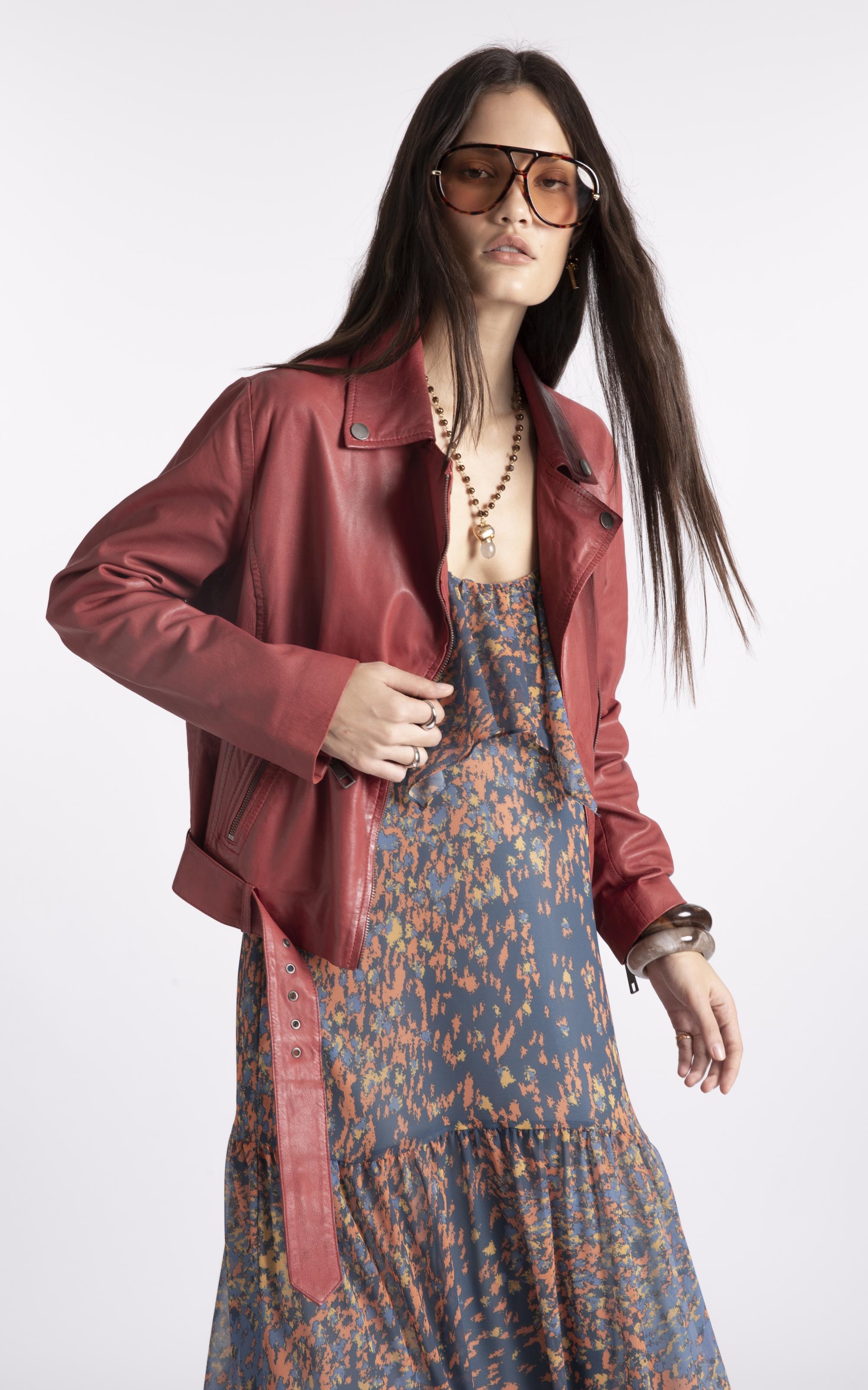 Jaqueta Leather Perfecto Terra