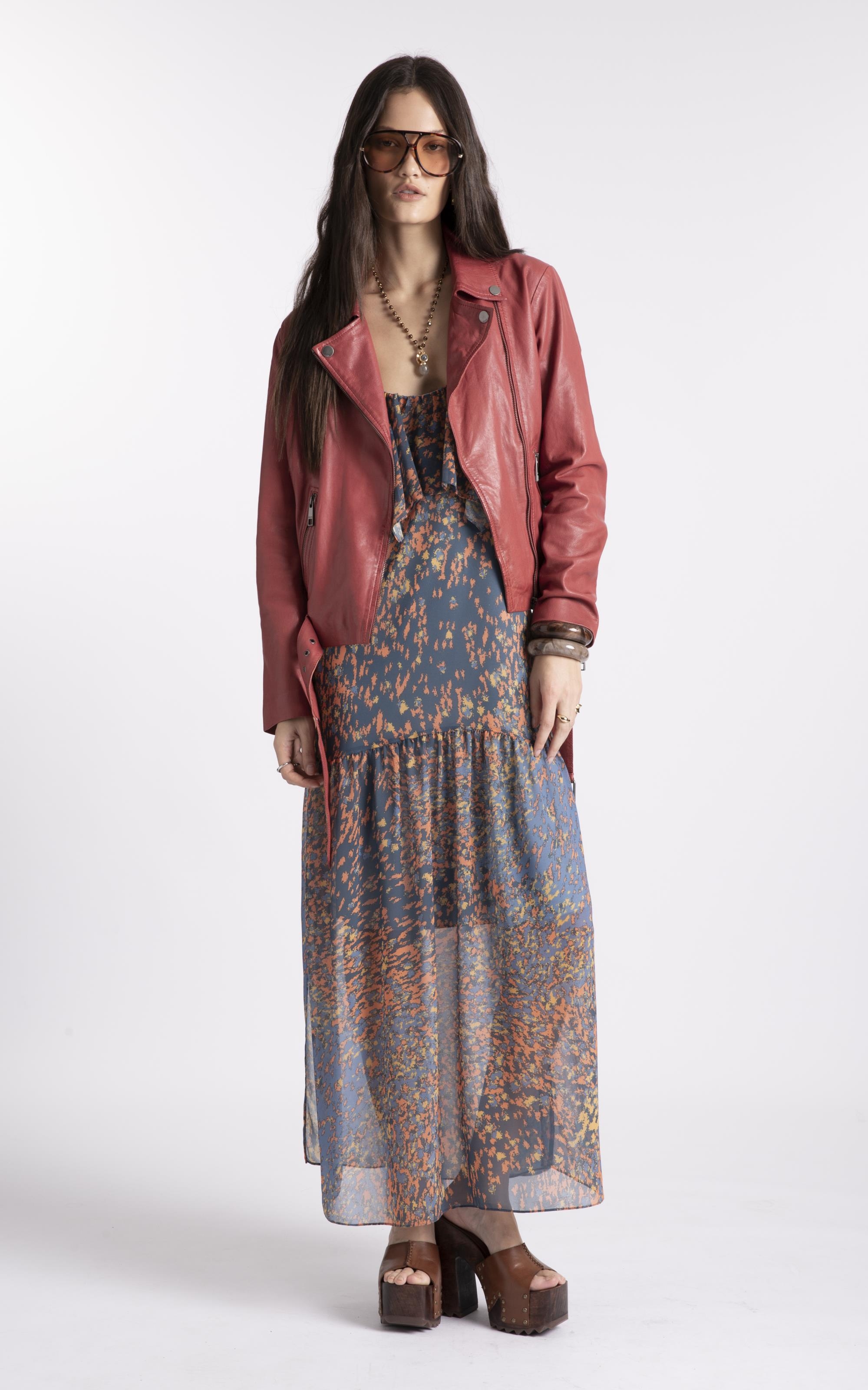 Jaqueta Leather Perfecto Terra