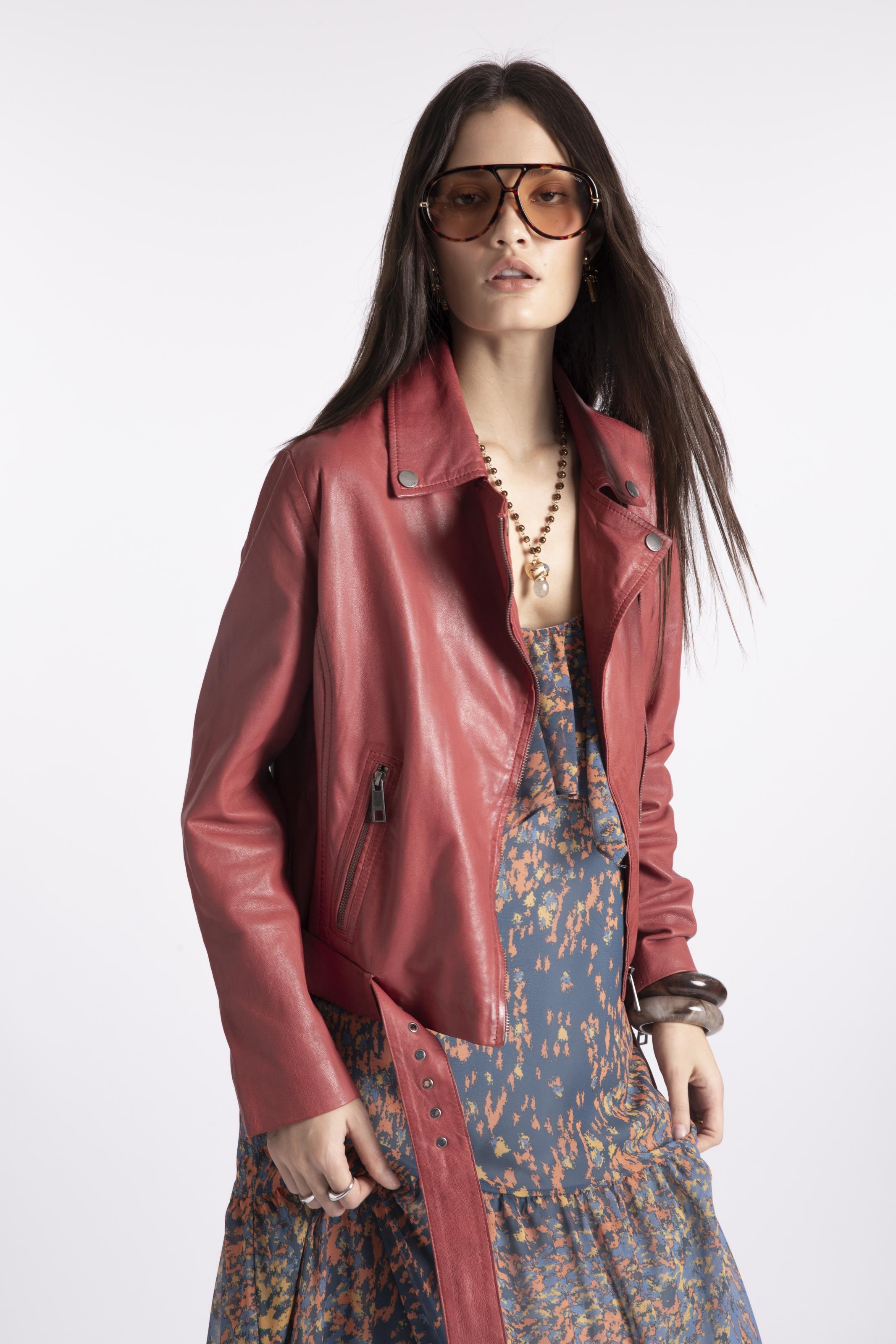 Jaqueta Leather Perfecto Terra