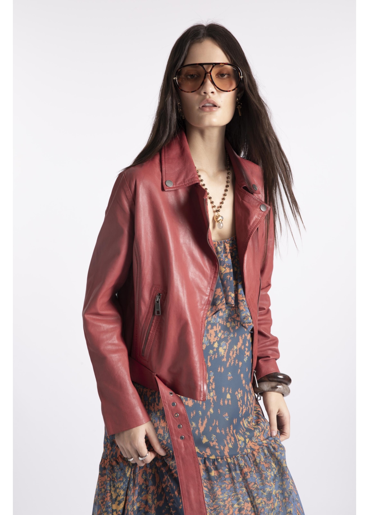 Jaqueta  Leather Perfecto Terra