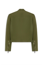 Jaqueta  Leather Perfecto Verde Militar