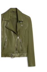 Jaqueta  Leather Perfecto Verde Militar