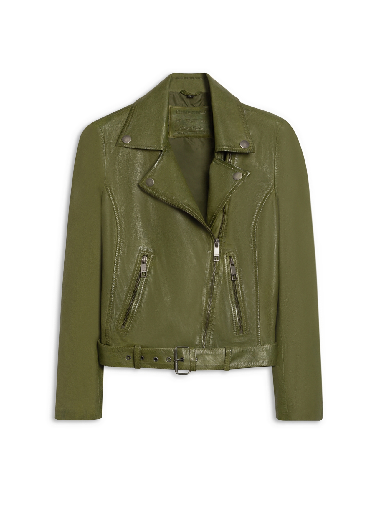 Jaqueta  Leather Perfecto Verde Militar