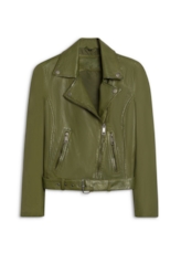 Jaqueta  Leather Perfecto Verde Militar